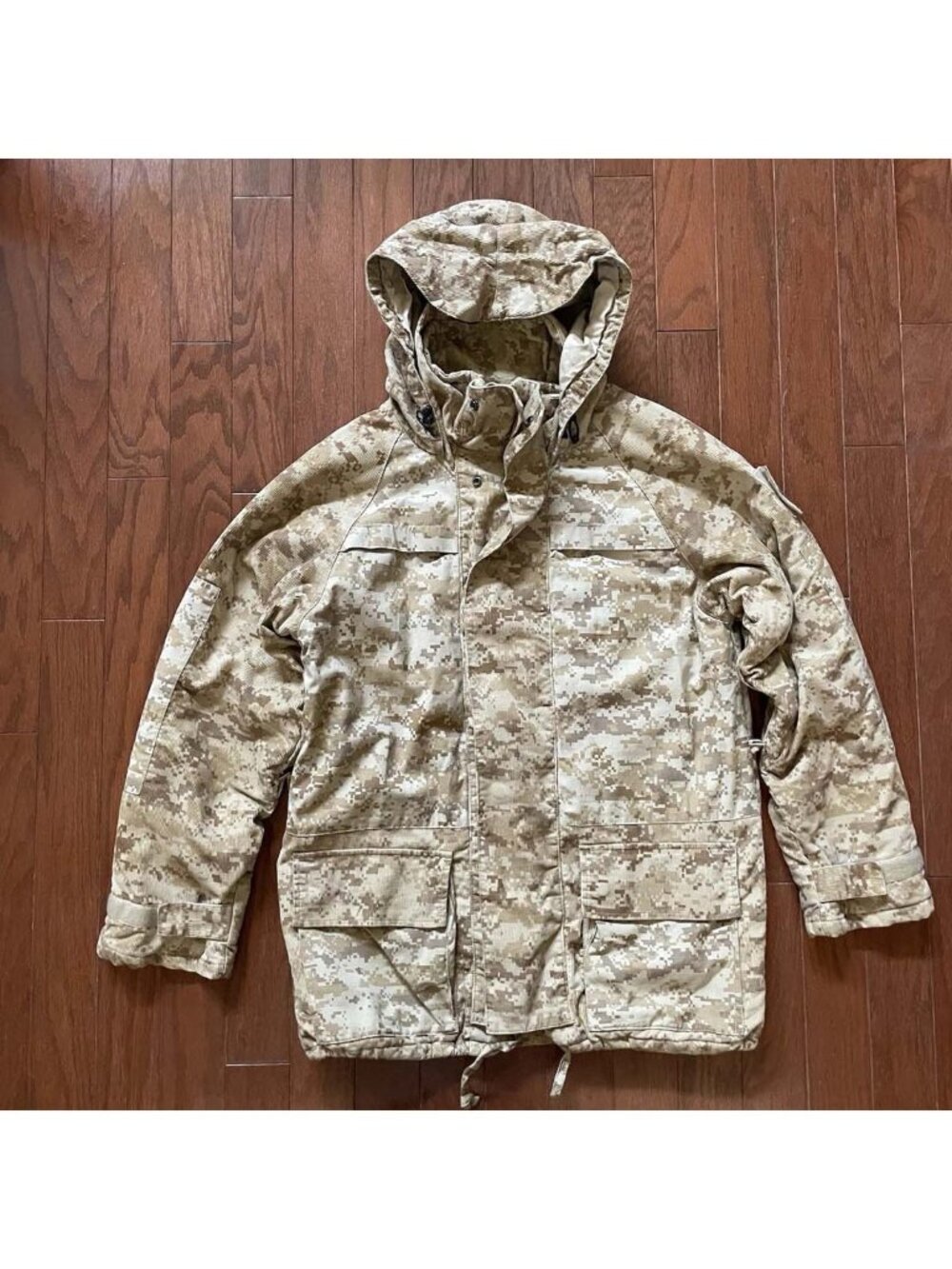 Vintage Y2K Stussy Field Hideaway Hoody Trench Jacket Digi Camo - Mens Sz Medium